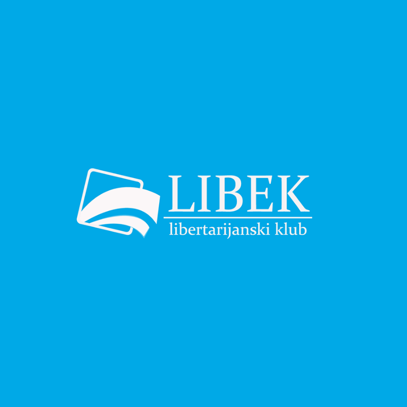Libek Serbia logo on blue background