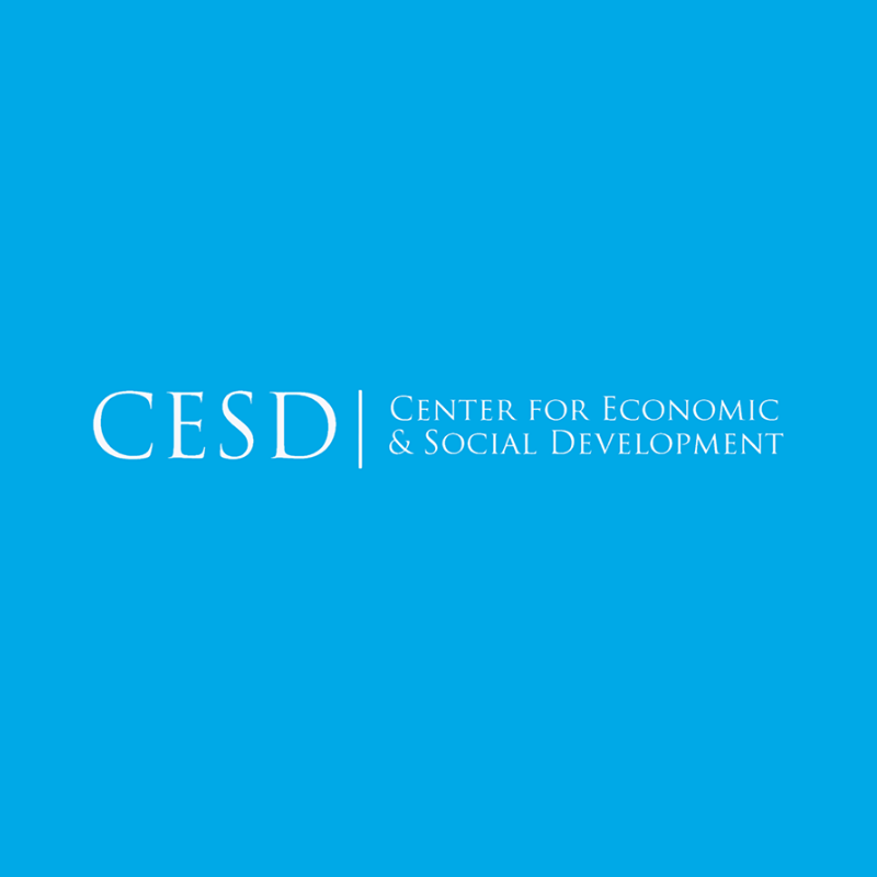 CESD logo on blue background