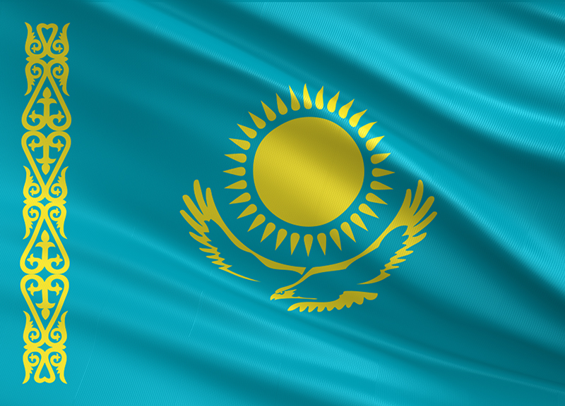 kazakhstan flag