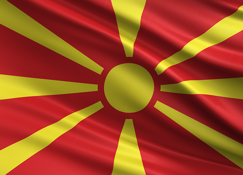 north macedonia flag